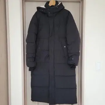 블랙 롱 다운 자켓