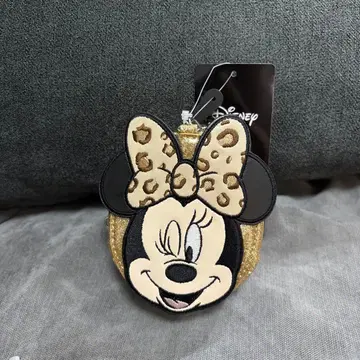 미니 파우치 참 레오파드 무늬 디즈니 아베일