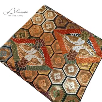 LULU4 후쿠로 오비 거북이 등 무늬 꽃 학 금 미재단