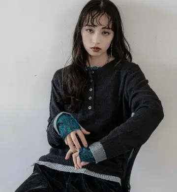 HARE 시어 레이어드 니트