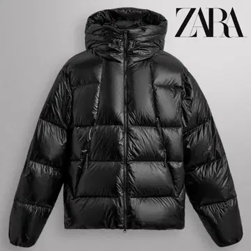 ZARA 다운 자켓 블랙