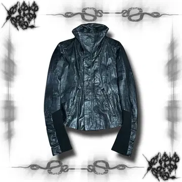 EKAM Hagi Leather Turtle Neck Jacket