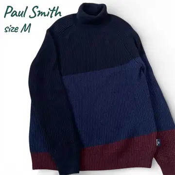 PS Paul Smith 보더 하이넥 스웨터 니트 M