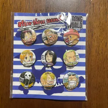 [ 미개봉 ] 원피스 스트롱 월드 공개 기념 특전 캔뱃지