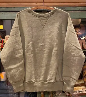 새상품급 웨어하우스 Warehouse 맨투맨 양V 카키