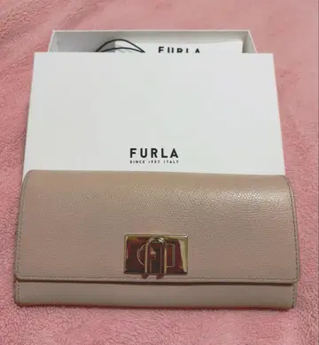 FURLA 핑크 베이지 장지갑
