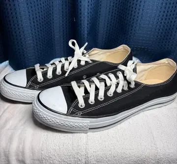 컨버스 올스타 블랙 로우컷 스니커즈