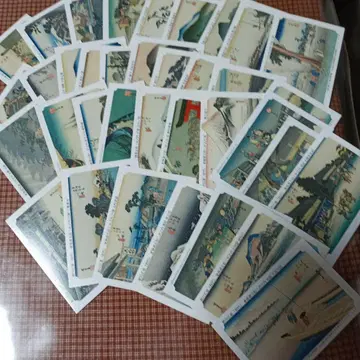 우타가와 히로시게 도카이도 53역 중 37번째 조각 16장 나가타니엔