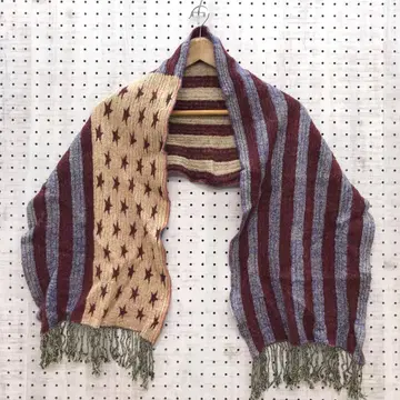 인디 시리즈 아메카지 락 그런지 구제 의류 잡화 성조기 프린지 스톨