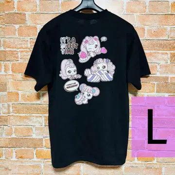 키라키라 캐치! 티니핑 반팔 T셔츠 블랙 L 사이즈