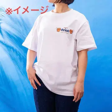 오리온 맥주 x 치이카와 (먼작귀) 시사 기념품 가게 T셔츠 M 사이즈