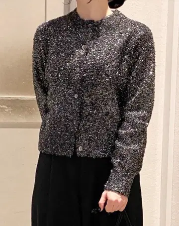 [ UnitedArrows ] 글리터 라메 가디건