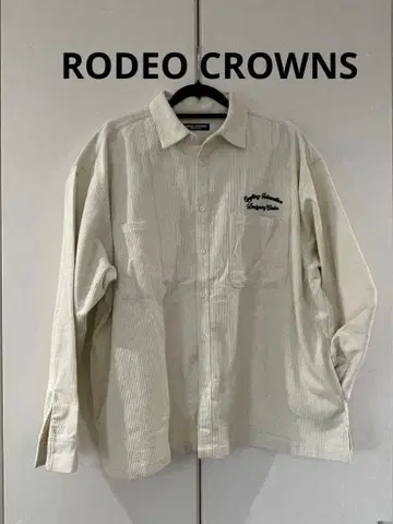 RODEO CROWNS 백 로고 코듀로이 셔츠