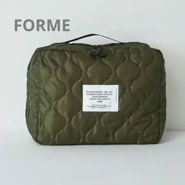 FORME 히가시하라 아키 퀼팅 트래블 파우치 중