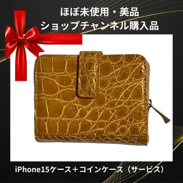 샵 채널 구매 거의 미사용 접이식 지갑 iPhone 15 케이스 포함