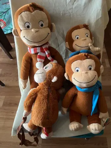 호기심 많은 조지 봉제 인형 세트