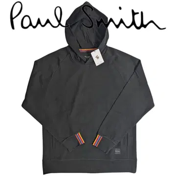 폴스미스 풀오버 후드티 L 아티스트 스트라이프 리브 블랙