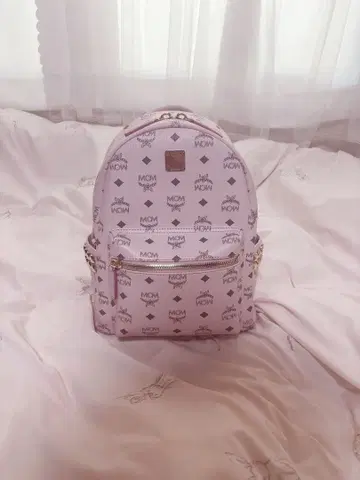 MCM 백팩 파우더 핑크 Small S