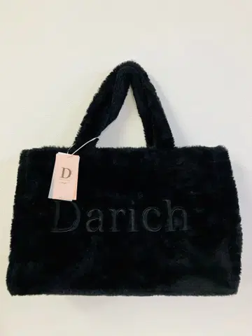 Darich 블랙 퍼 토트백 미사용 새상품