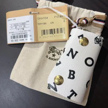 [미사용 새상품] 일비종떼 키케이스 블랙 화이트 로고