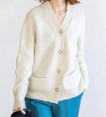 IENA 이에나 AQUA 래글런 V넥 가디건