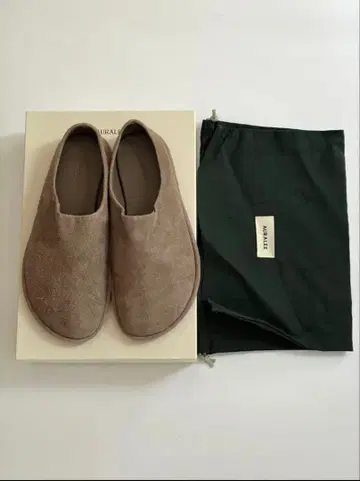 AURAELE 베이지 스웨이드 슬립온 남성용 25cm