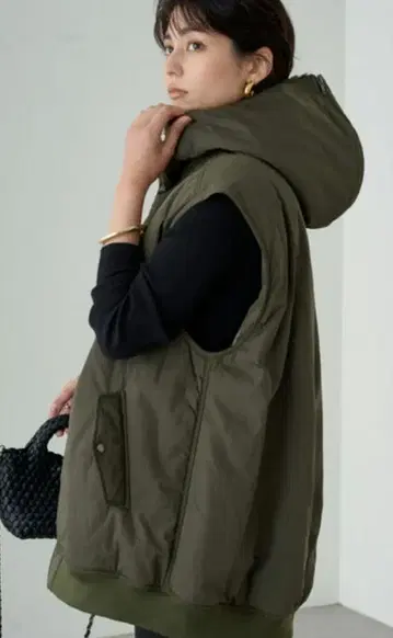 라운지 드레스 밀리터리 베스트 블루종