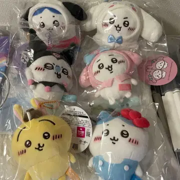 치이카와 산리오 마스코트 하치와레 토끼 모몽가 6개