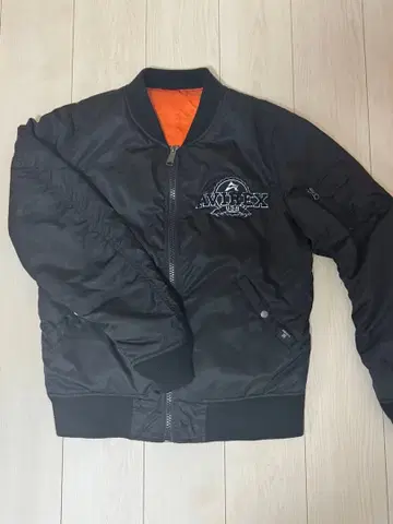 AIVREX 블랙 MA-1 자켓 35주년