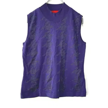 Roberta di Camerino 슬리브리스 니트 38 보라색 퍼플