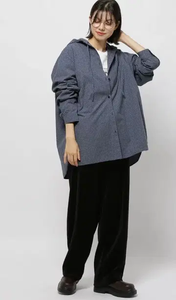 니코앤드 프론트 버튼 후드 셔츠 택 포함 새상품