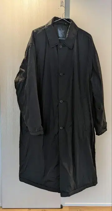 무인양품 스텐카라 코트 블랙