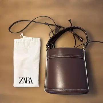 ZARA 브라운 복조리형 2Way 핸드백