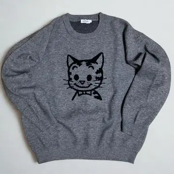 LEPSIM 렙심 오사무 굿즈 스웨터 니트 고양이