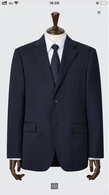 스트레치 울 자켓 셋업 가능 네이비 48