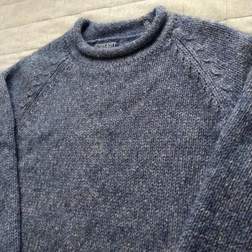 LANDS'END 란즈엔드 90s 네이비 롤넥 니트 스웨터