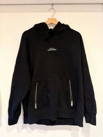 DENHAM 블랙 후드티