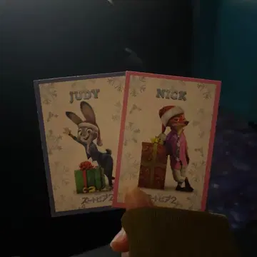 주토피아2 입장객 특전 닉 주디 2장 세트