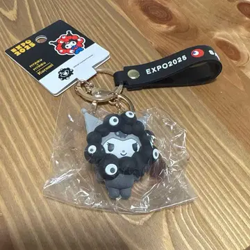 블랙 미야쿠미야쿠 산리오 쿠로미 입체 마스코트 스트랩