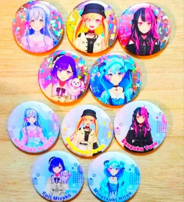 [초레어] 뱅드림 무한대 뮤타입 캔뱃지 1주년 기념 유메미타