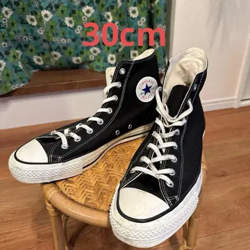 Converse 하이컷 스니커즈 블랙 made in japan