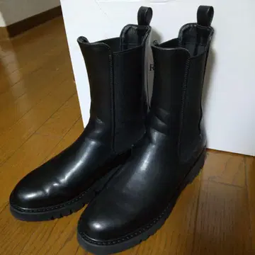 블랙 사이드 고어 부츠 23.5cm