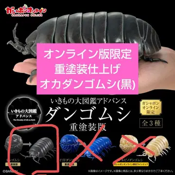 생물대도감 어드밴스 온라인판 한정판 오카단 고무벌레 중 페인팅판 새상품