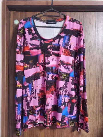 ankorock 풍경 프린트 긴팔 티셔츠