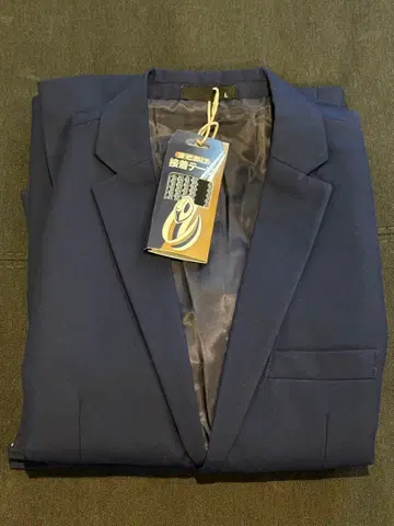 일본제 네이비 수트 상하의 택 포함 새상품