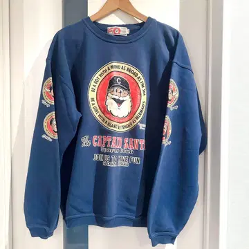 빈티지 captainSanta 맨투맨 90s 트레이닝복 L 구제 의류