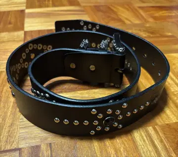 스터드 벨트 천연 가죽