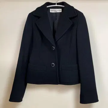 크리스찬 오자르] 블랙 자카드 자켓 울 M 사이즈