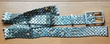 빅 사이즈 iCB 아이시비 헥사곤 실버 메탈 벨트