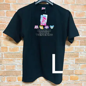 반짝반짝 캐치! 티니핑 T셔츠 블랙 여성용 L 사이즈